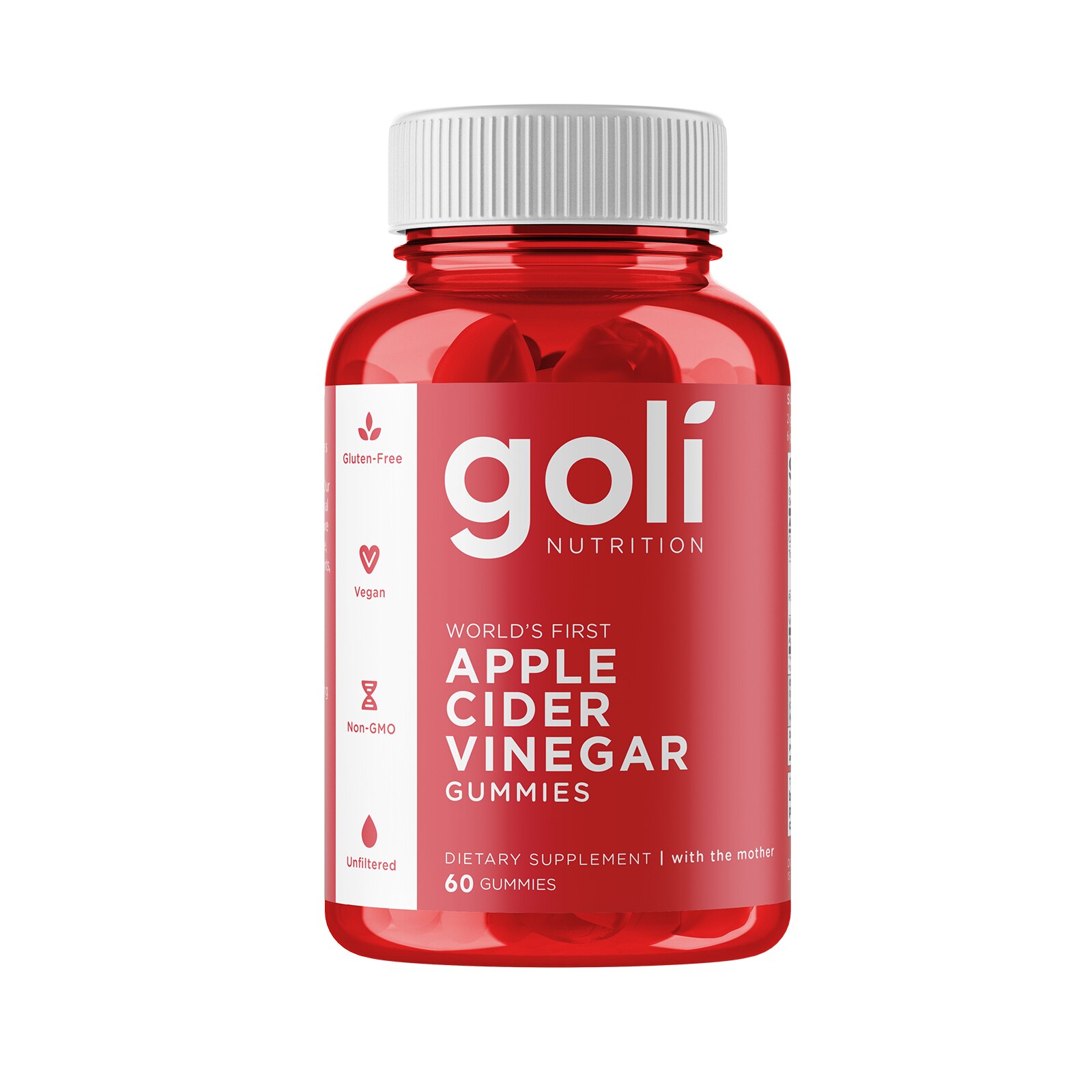 Goli Apple Cider Vinegar Gummies, 60 CT
