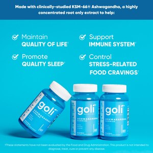 GOLI Ashwagandha Mixed Berry Gummies, 60 CT