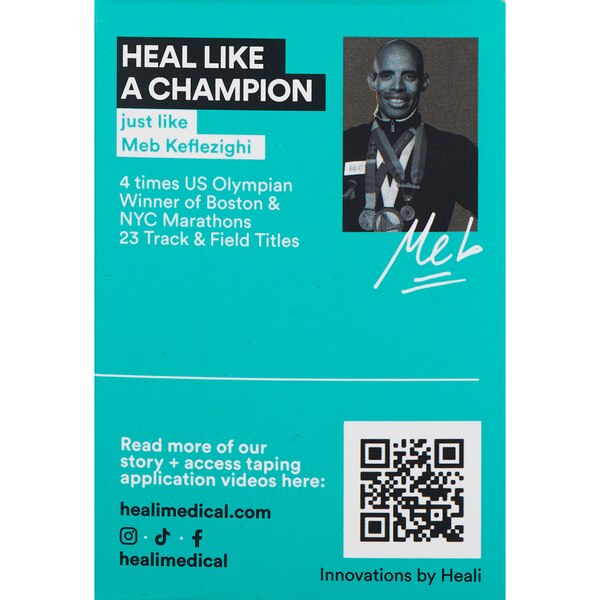 Heali ECO Precut Kinesiology Tape with Magnesium & Menthol, Black Camo