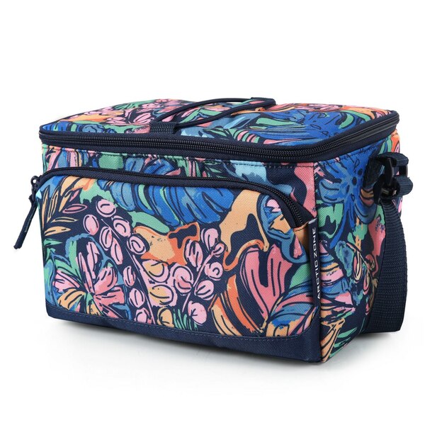 Arctic Zone 6-Can Personal Cooler, Midnight Floral Sketch