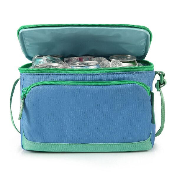 Arctic Zone 6-Can Personal Cooler, Blue & Green