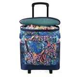 Arctic Zone 50-Can Fishing Roller Cooler, Midnight Floral Sketch, thumbnail image