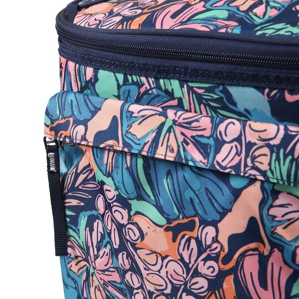 Arctic Zone 50-Can Fishing Roller Cooler, Midnight Floral Sketch