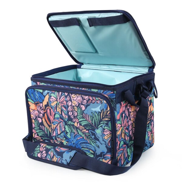 Arctic Zone 40-Can Tabletop Collapsible Cooler, Midnight Floral Sketch