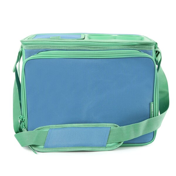 Arctic Zone 40-Can Tabletop Collapsible Cooler, Blue & Green