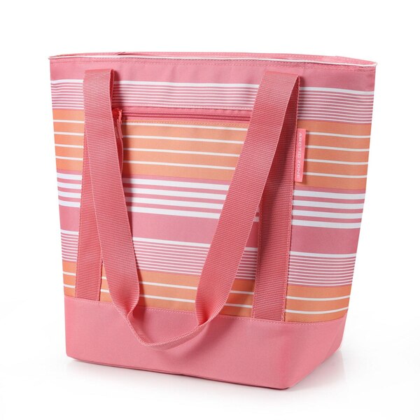 Arctic Zone 30-Can Insulated Tote, Warm Stripe