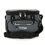 Arctic Zone Titan 12-Can Zipperless Hardbody Cooler, Black & Gray, thumbnail image