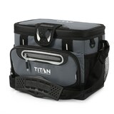 Arctic Zone Titan 12-Can Zipperless Hardbody Cooler, Black & Gray, thumbnail image
