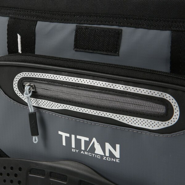 Arctic Zone Titan 12-Can Zipperless Hardbody Cooler, Black & Gray