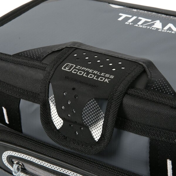 Arctic Zone Titan 12-Can Zipperless Hardbody Cooler, Black & Gray