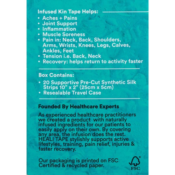 Heali Pro Tape Infused with Magnesium & Menthol, Blue