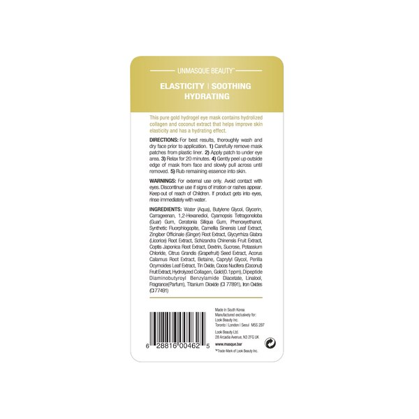 Masque Bar Hydro Gel Eye Patches