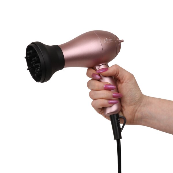 Aria Beauty Mini Folding Blow Dryer, Rose Gold
