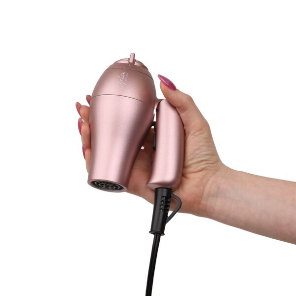 Aria Beauty Mini Folding Blow Dryer, Rose Gold