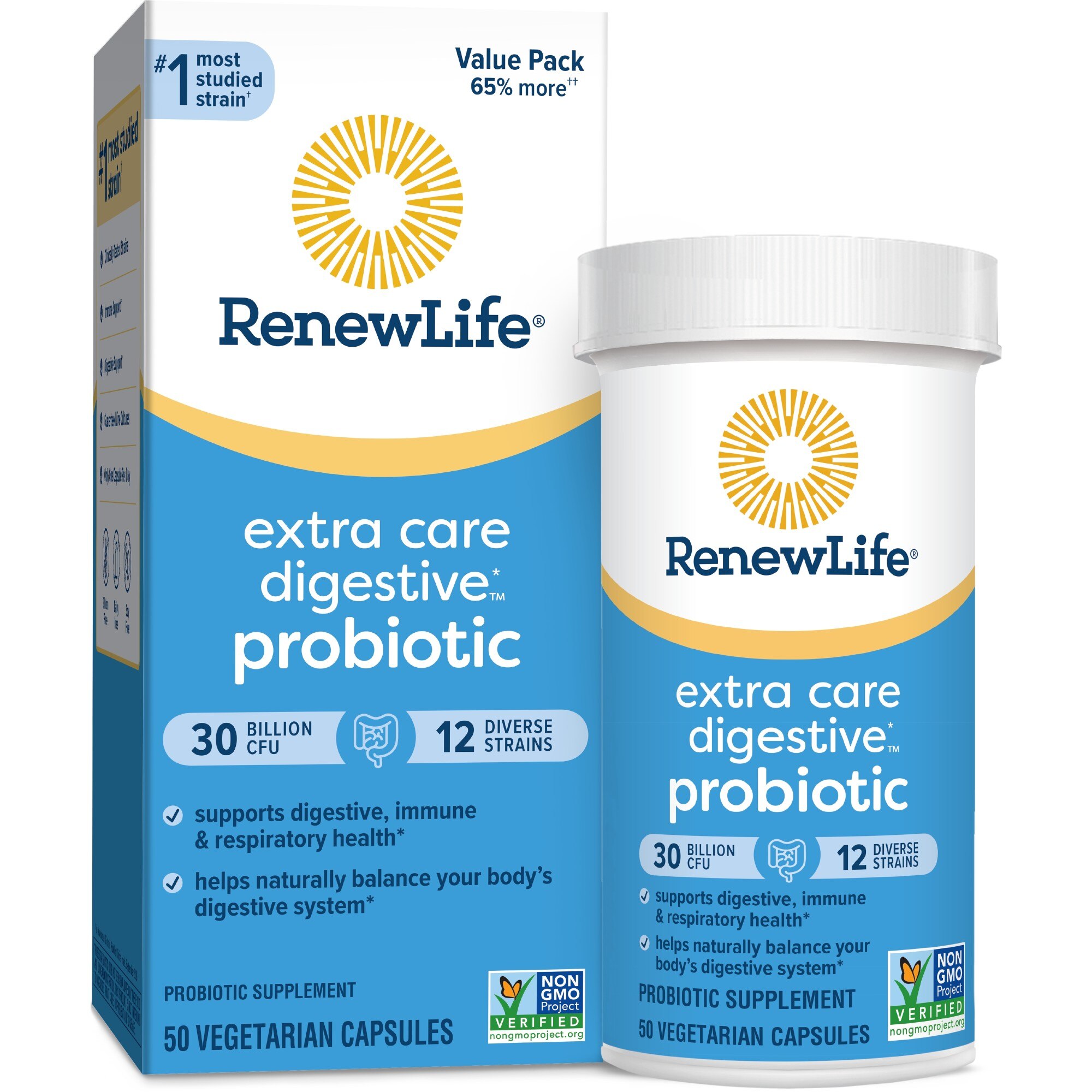 Renew Life Ultimate Flora Extra Care Probiotic, 30 Billion CFU, 50 CT