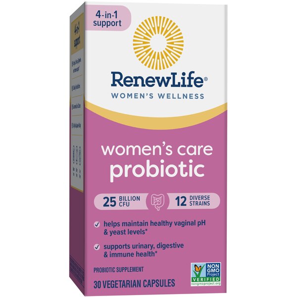 Renew Life Women’s Wellness, Women’s Care Probiotic, 25 Billion CFU Per Cap., 30 ct. Value Pack*