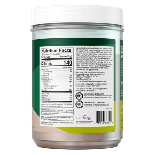 Purely Inspired Organic Protein Plant-Based Nutritional Shake