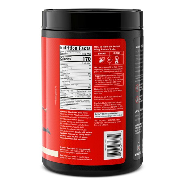 Six Star Professional Strength Elite Series Whey Protein, 32 OZ
