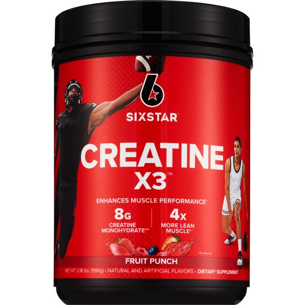 Six Star Fruit Punch Creatine X3