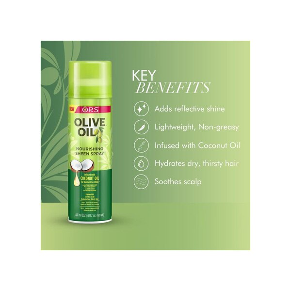 ORS Olive Oil Nourishing Sheen Spray, 11.7 OZ