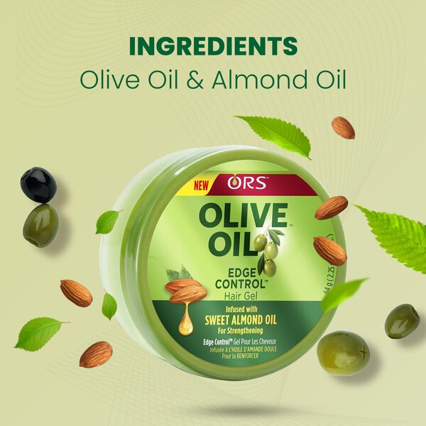 ORS Olive Oil Edge Control Hair Gel, 2.25 OZ