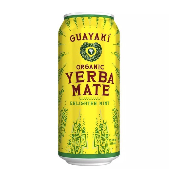 Guayaki, Yerba Mate Organic Beverage, Enlighten Mint, 15.5 oz