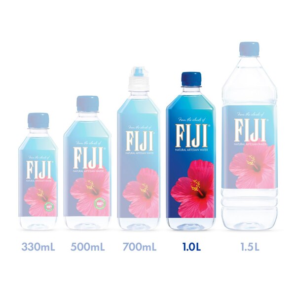 FIJI Natural Artesian Bottled Water, 1 Liter / 33.8 Fl Ounce (Single Bottle)