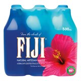 FIJI, Natural Artesian Bottled Water 500 mL / 16.9 Fl Ounce (Pack of 6), thumbnail image