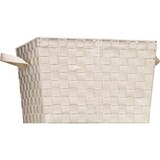 Simplify Woven Storage Tote, Ivory, thumbnail image
