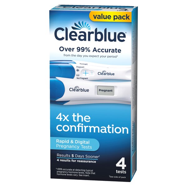ClearBlue Combo Pregnancy Test, 4 CT