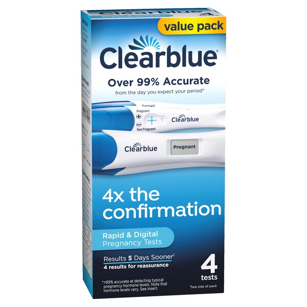ClearBlue Combo Pregnancy Test, 4 CT