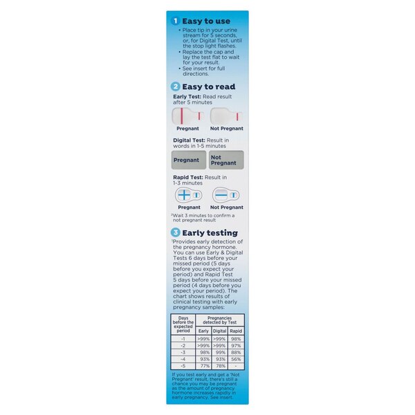 ClearBlue Triple Assurance Pregnancy Tests, 3PK