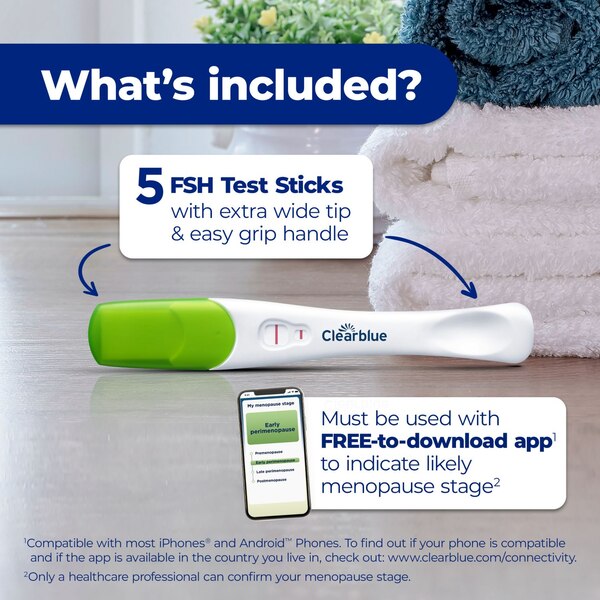 ClearBlue Menopause Stage Indicator Test, 5 PK