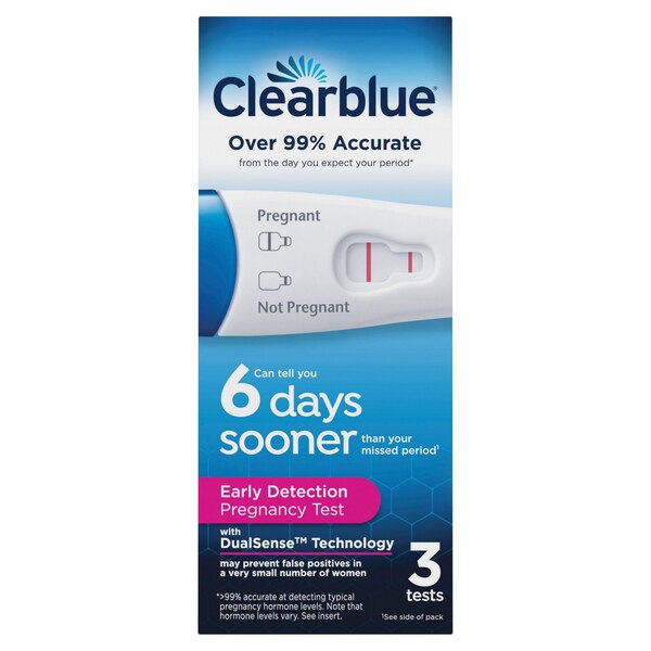 Clearblue 6 Days Sooner Early Detection Pregnancy Test, 3 PK