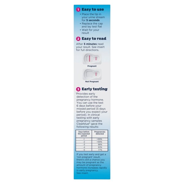 Clearblue 6 Days Sooner Early Detection Pregnancy Test, 3 PK