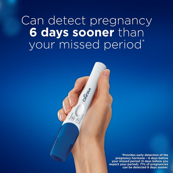 Clearblue 6 Days Sooner Early Detection Pregnancy Test. 5 PK