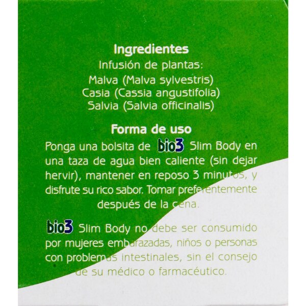 Bio3 Slim Body Weight Control Tea Bags