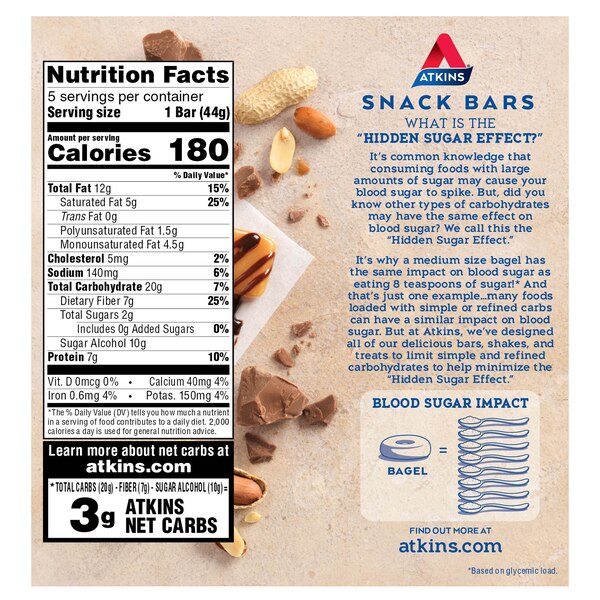 Atkins Snack Bar, 5 Pack