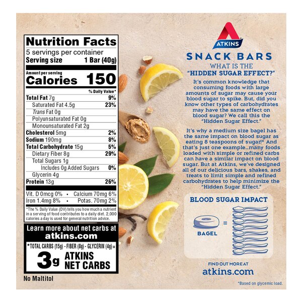 Atkins Snack Bar, 5 Pack