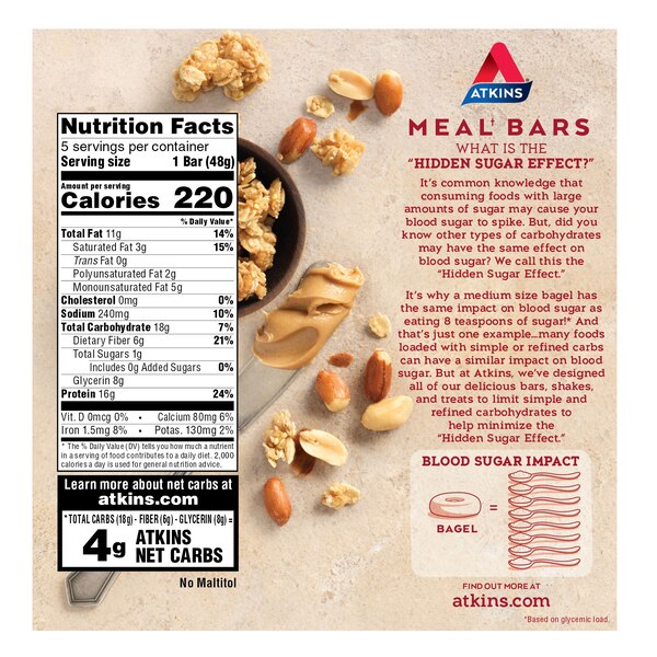 Atkins Protein Meal Bar, 5 PK