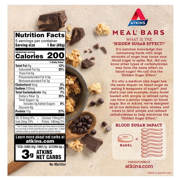 Atkins Protein Meal Bar, 5 PK