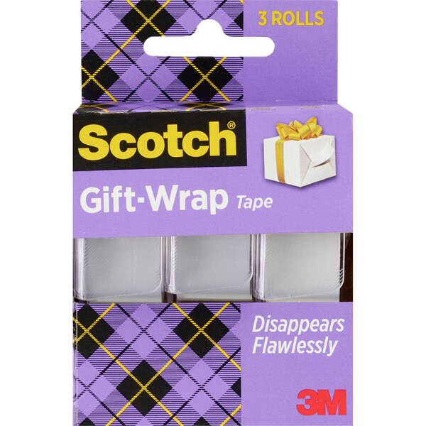 Scotch Gift-Wrap Tape, 3 ct