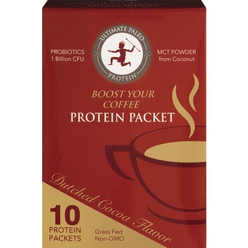 Ultimate Paleo - Proteína para café, sabor Dutched Cocoa, 4.2 oz, 10 u.