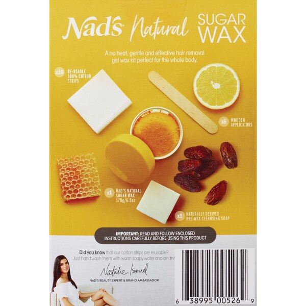 Nad's - Cera de azúcar 100% natural