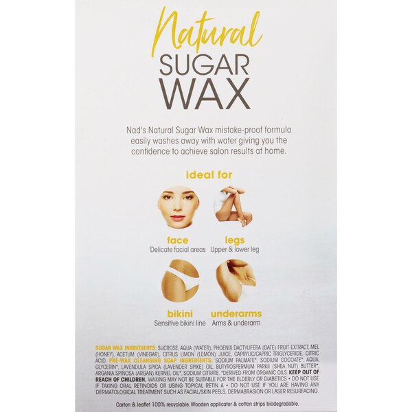 Nad's - Cera de azúcar 100% natural