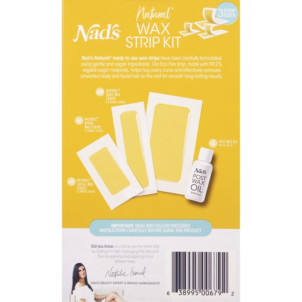 Nad's Natural Wax Strip Kit