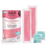Nad's Extra Long Wax Strips, Strawberries & Cream, 20 CT, thumbnail image