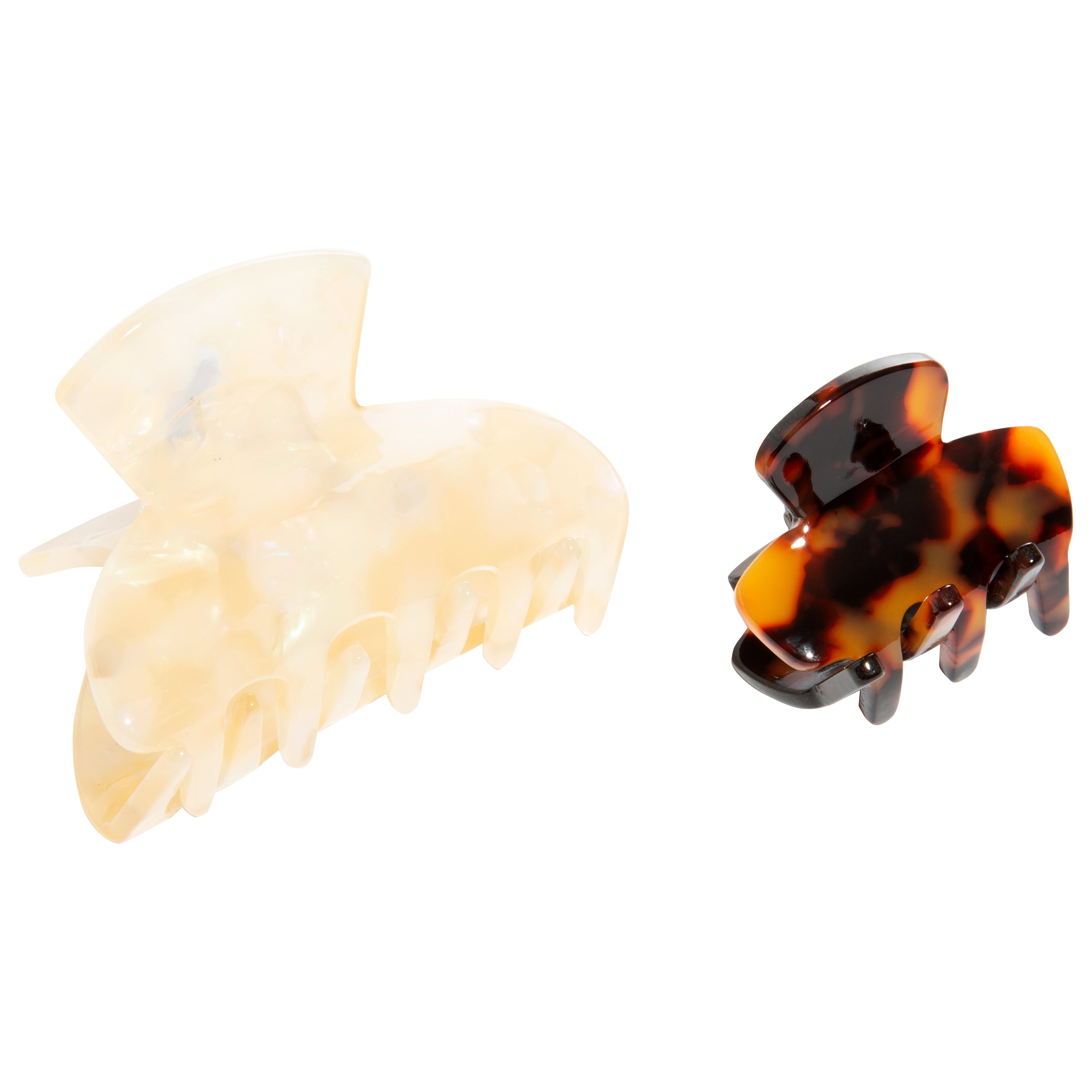 L. Erickson Neutral Jaw Clips, 2CT (Assorted Colors)