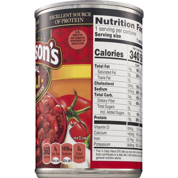 Dennison's Original Chili con Carne with Beans, Can, 15 oz