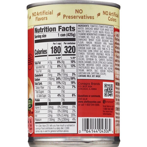 Chef Boyardee Mini Ravioli, Can, 15 oz